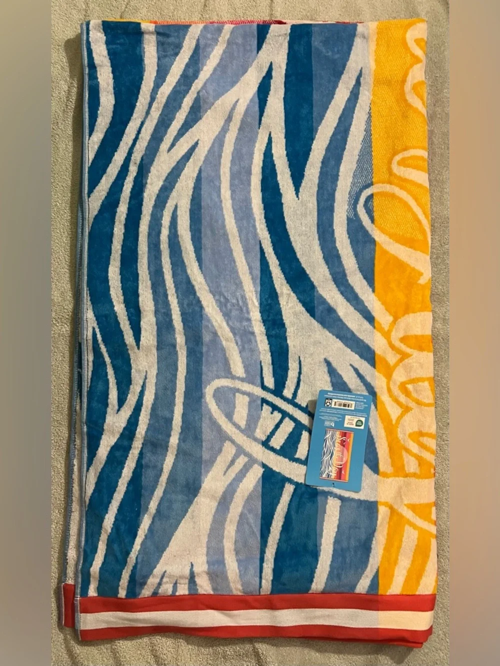 Seas The Day Oversized Beach Towel